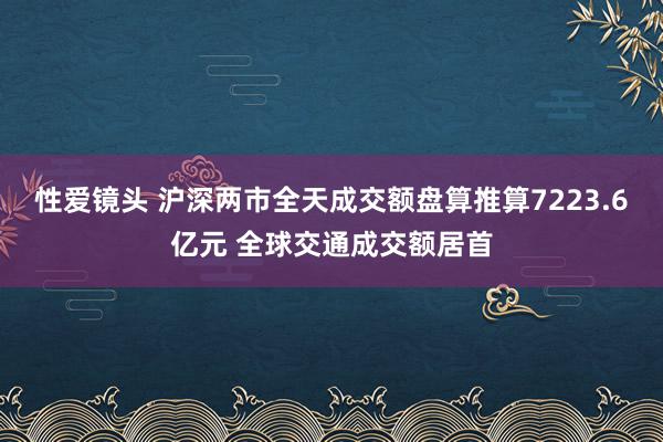 性爱镜头 沪深两市全天成交额盘算推算7223.6亿元 全球交通成交额居首