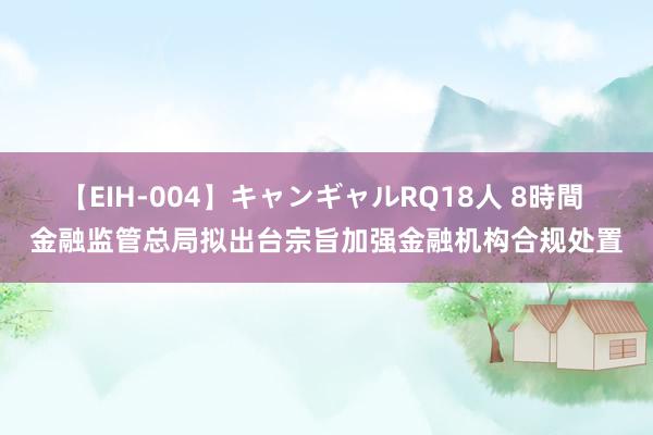 【EIH-004】キャンギャルRQ18人 8時間 金融监管总局拟出台宗旨加强金融机构合规处置