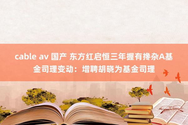 cable av 国产 东方红启恒三年握有搀杂A基金司理变动：增聘胡晓为基金司理